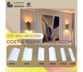 Cozy & Warm Living Room; List Wall Moulding untuk Rumah Anda